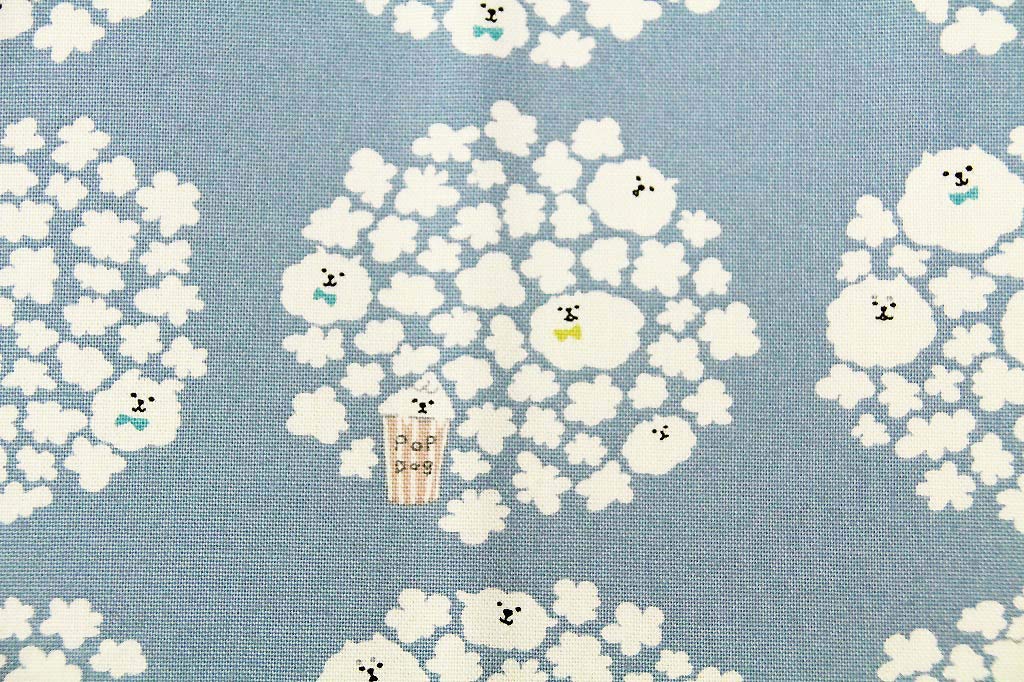Amazon | 生地 50cm単位 10番キャンバス ポップコーン犬 KTS6615 布 