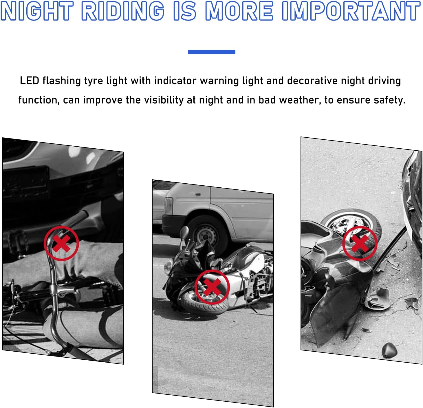 Dickno 8PCS LED Tire Valve Stem Cap Lights, Neon Spoke Flash Light Bulb Tire Valve Lights, Waterproof Car Tire Valve Lights, Cool Neon Spoke Flashing LED Light, Car Motorcycle Accessories (Colorful)