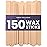 Tress Wellness - Waxing Sticks for Hair Removal - Premium Splinter-Free Wooden Sticks for Waxing, Wax Stick for Body and Face Waxing,150 Wax Sticks