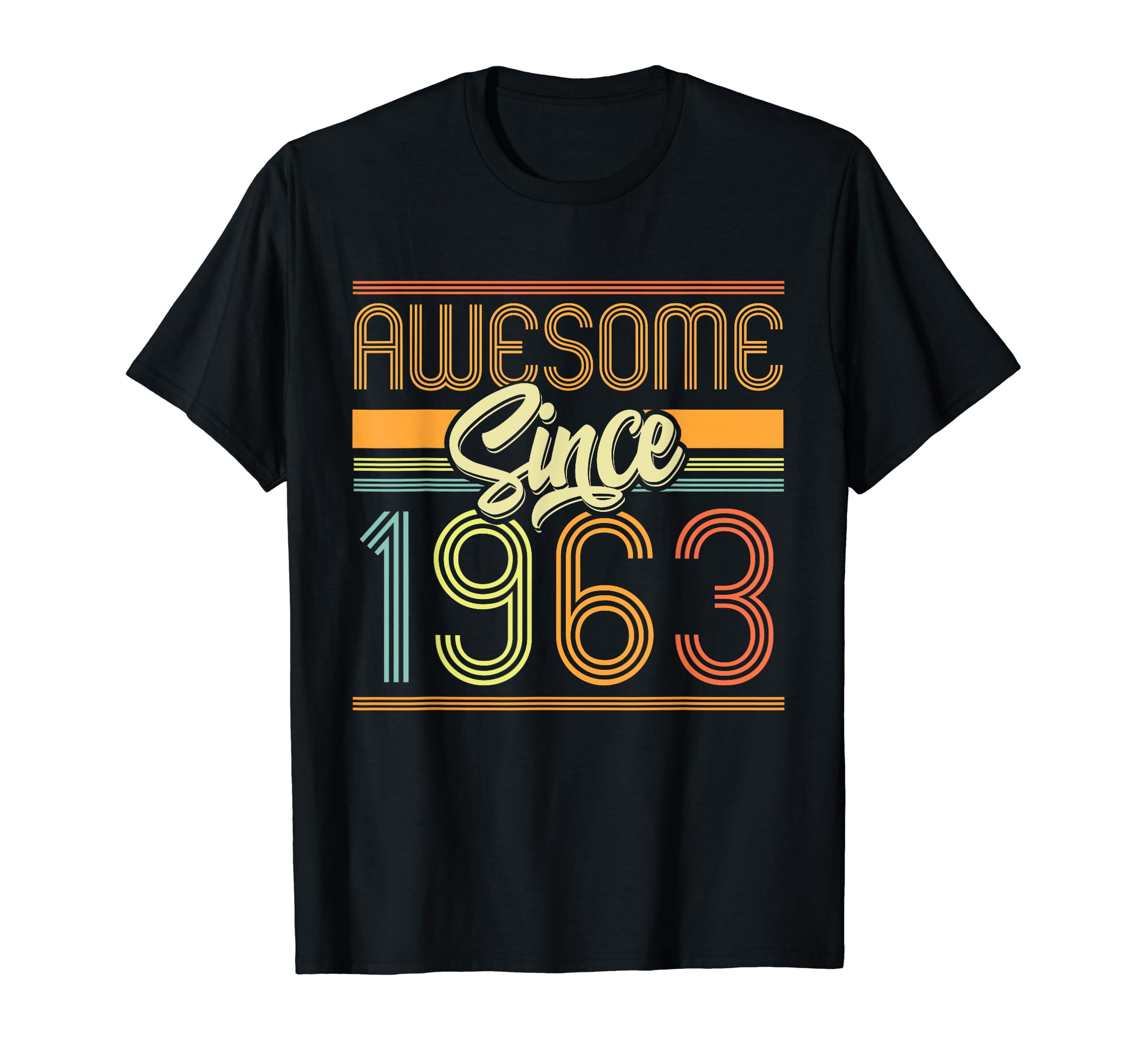 Awesome Since 1963 61st Birthday 61 Years Old Bday Men Women T-Shirt