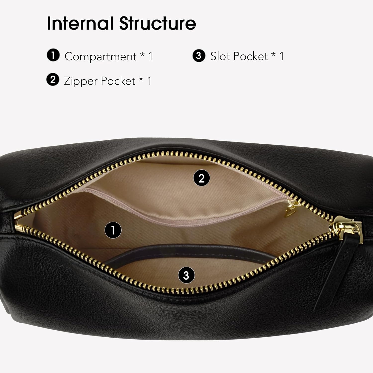 Premium Full Grained Leather Crossbody Purses for Women, Barrel Bag and Hobo Bags for Women with Adjustable Strap - Image 7