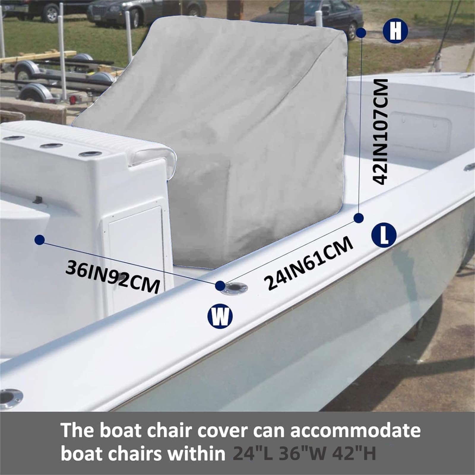 Copertura Resistente per Console Centrale per Barche 210D, Impermeabile,Tela di Poliestere di Grado Marino