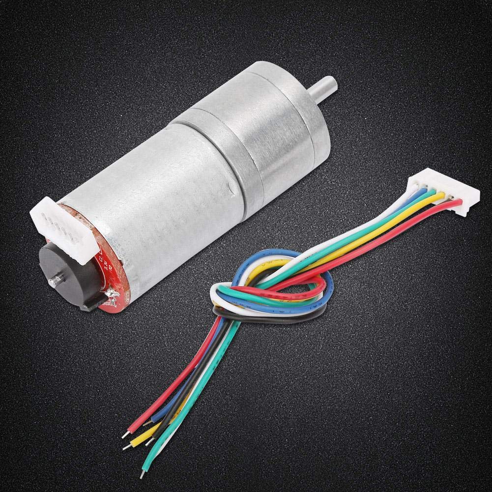 Motore di riduzione della velocità DC 12 V Encoder motoreduttore per giocattoli auto robot stampante bilancia auto bricolage motore giocattolo (100 RPM)