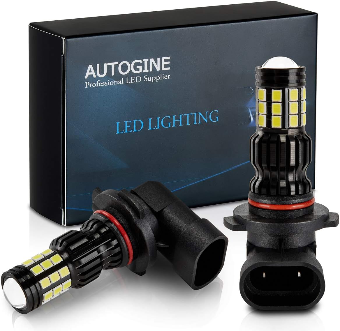 2800 Lumens Extremely Bright 9006 HB4 9006XS 9006LL LED Fog Light Bulbs for DRL or Fog Lights, DOT Approved, 6000K Xenon White (Pack of 2)