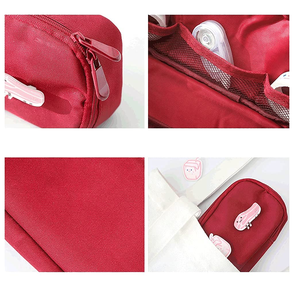 Caja de lápices Multilapa Lápiz Caja de lápices de Gran Capacidad Papelería Bolsa de Almacenamiento Oxford Paño Tenedor de Pluma Doble Cremalleras Lápiz Pouch-3 Colores Pen Bolsa Bolsa