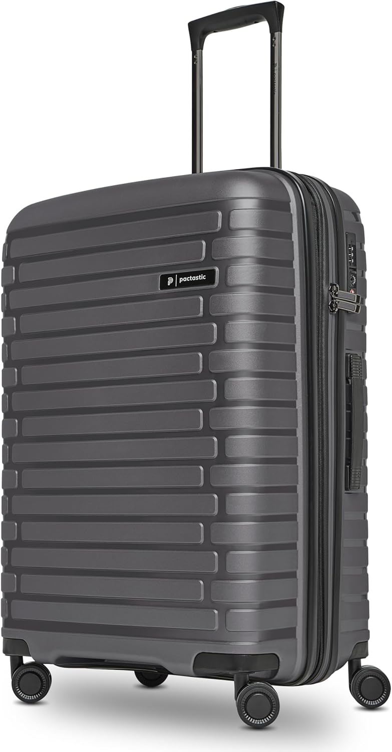 Valise Rigide Pactastic 66 Cm Extensible - Roulettes 360° - Serrure TSA - Voyage Pratique
