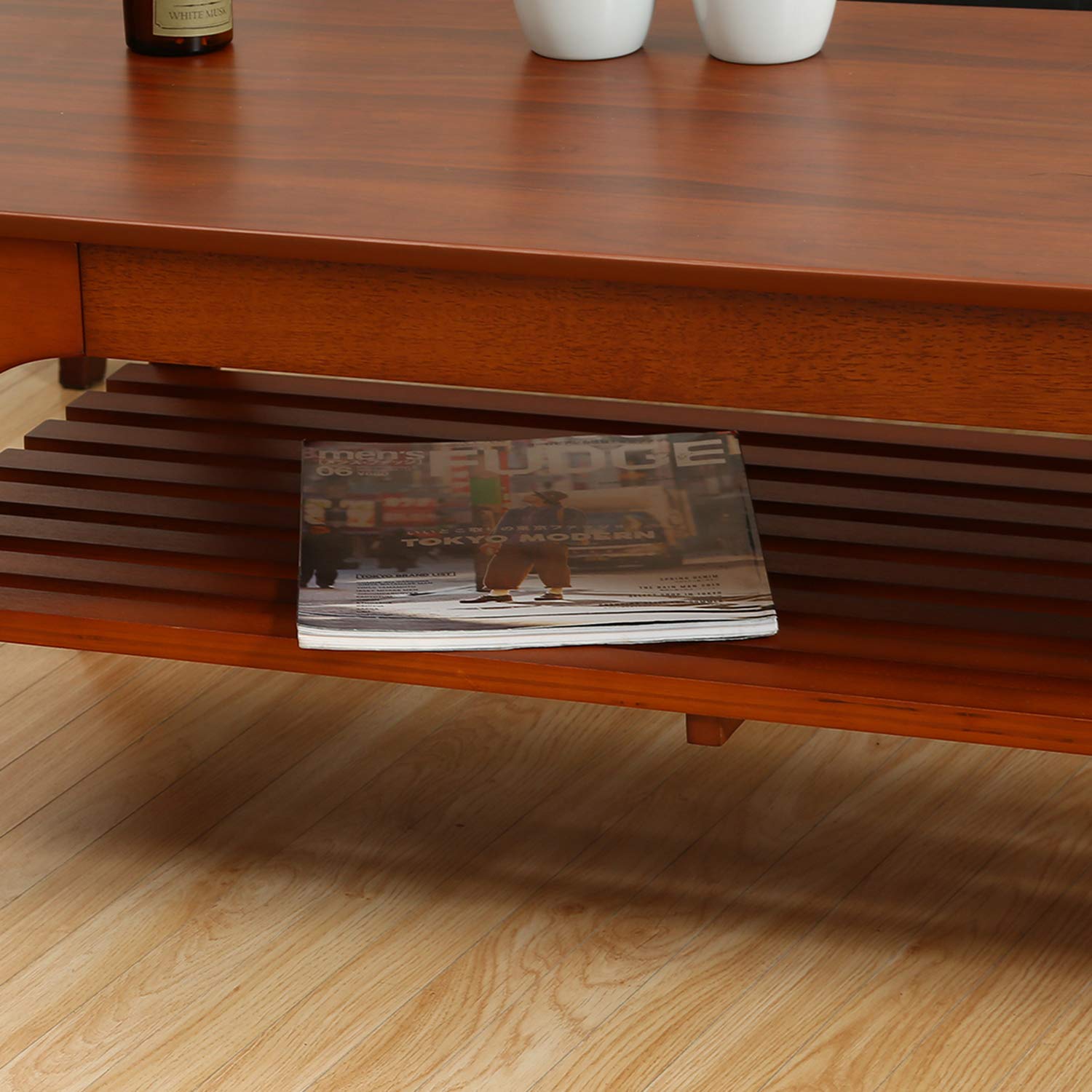 Amazon.co.jp: 不二貿易 ローテーブル センターテーブル 幅110cm  