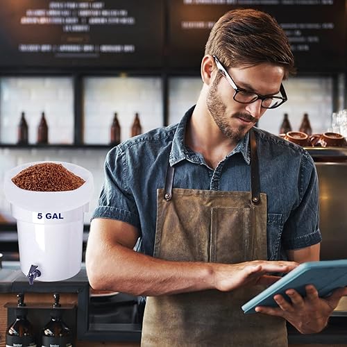 Miniatura 7 de Paquete de 100 filtros comerciales de café frío  Bolsas de filtro de café frío de 16 x 20 pulgadas para cubos de 5 galones, bolsa de filtro para
