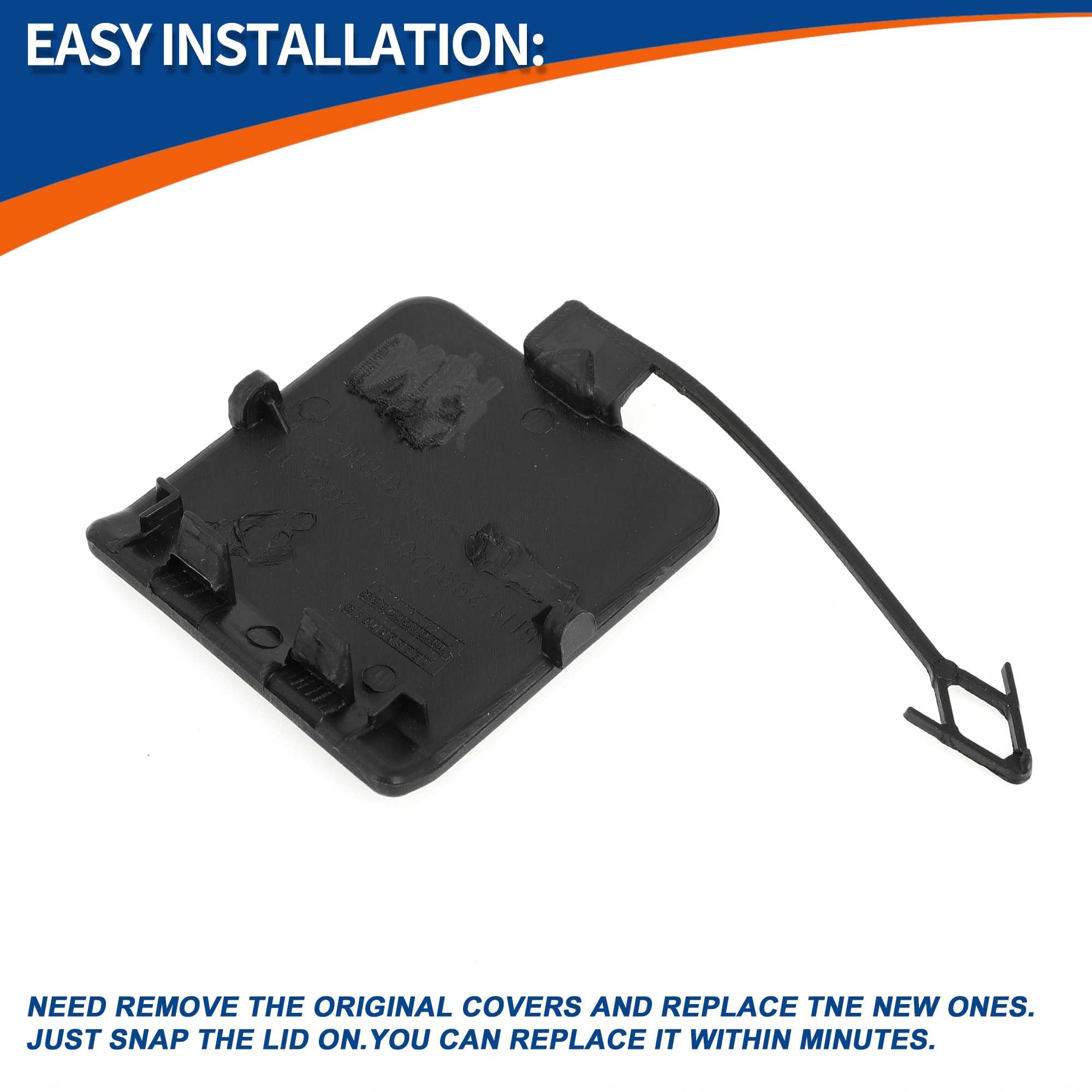 Tappo Gancio Di Traino Anteriore In ABS Per BMW Serie 3 E90 E91 LCI 2009-2012 - Sostituzione OEM 51117891391 (Modelli M Sport, Non Verniciato)