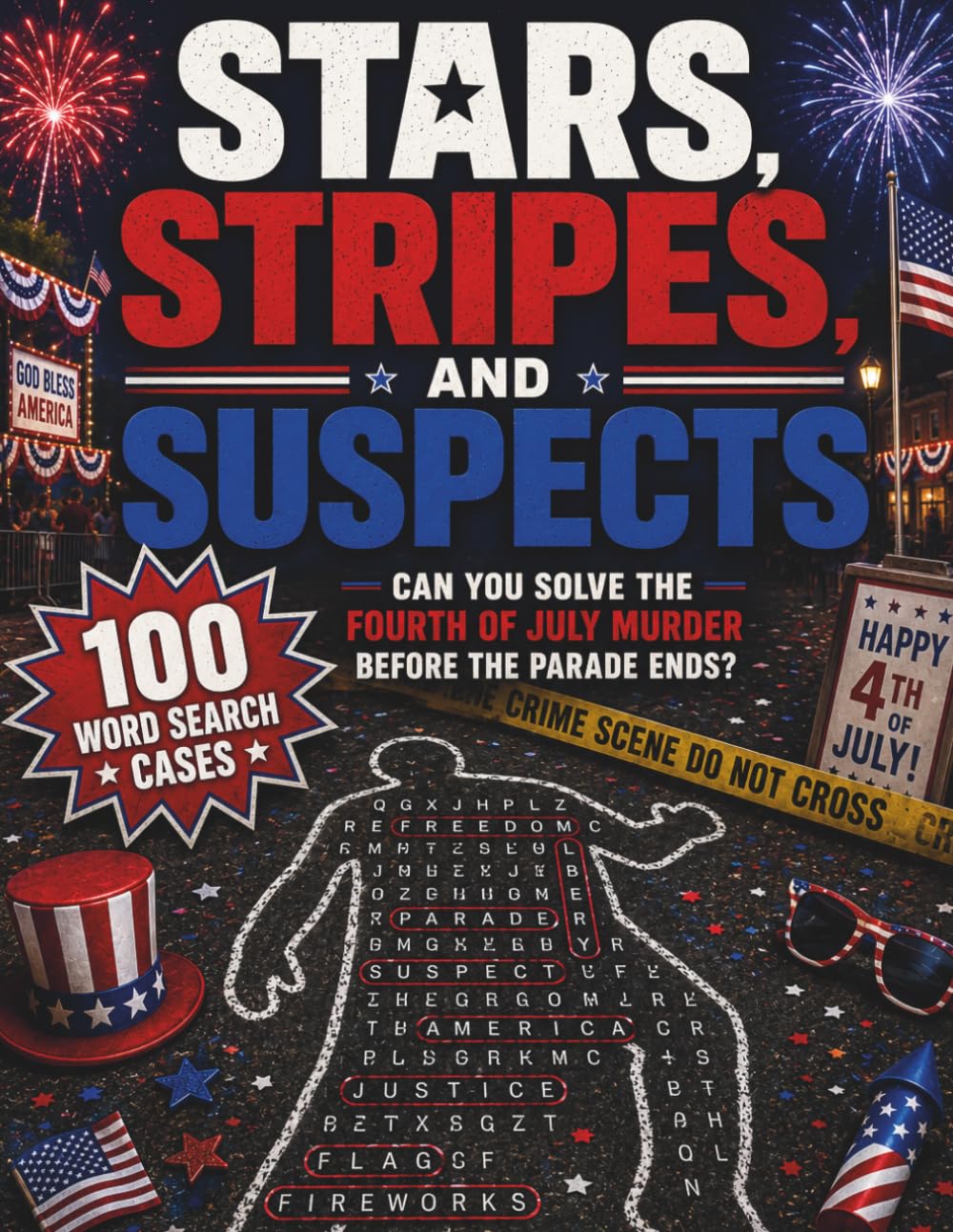 Stars, Stripes and Suspects: Can You Solve the Fourth of July Murder Before the Parade Ends? (Word Search Murder Mysteries)