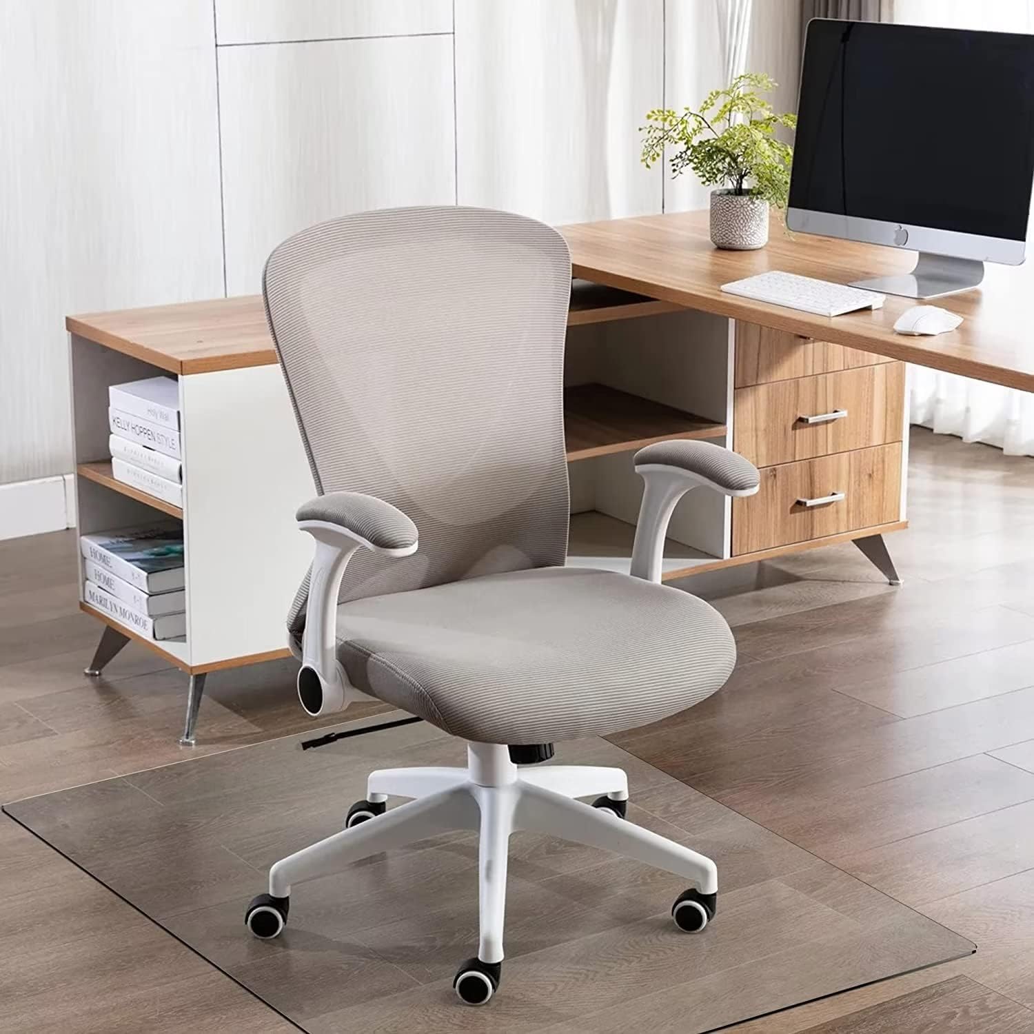 Natsukage Glass Chair Mat, 36" x 36" x 1/4" Thick Tempered Glass Office Chair Mat for Carpet or Hardwood Floor - Effortless Rolling, Easy to Clean, Best for Your Home or Office Floor : Office Products