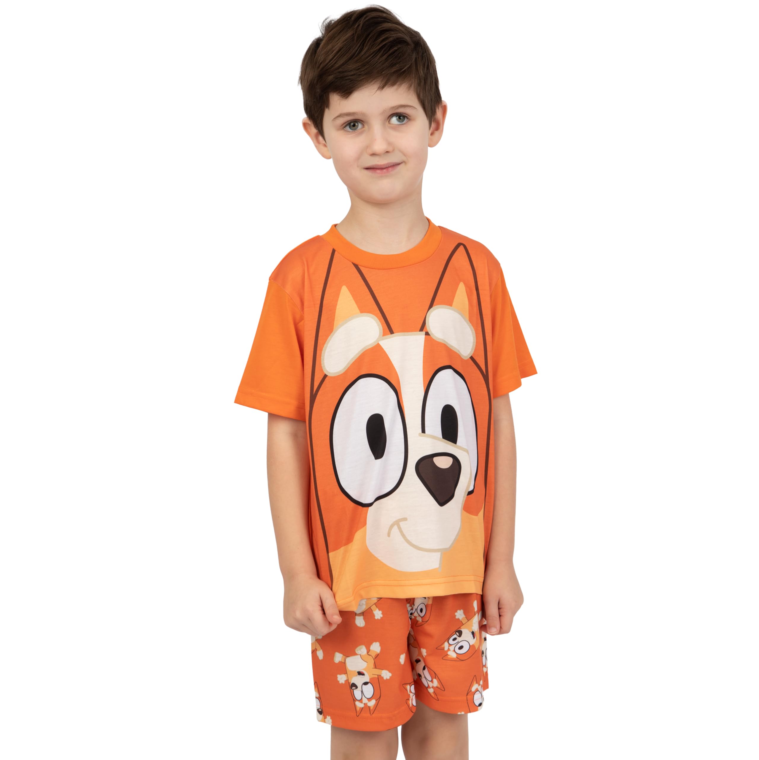 Bluey Pijama Niños | Pack De 2 Pijamas Niños | Pijama Niño Manga Corta Bingo | Edades De 18 Meses hasta 8 Años
