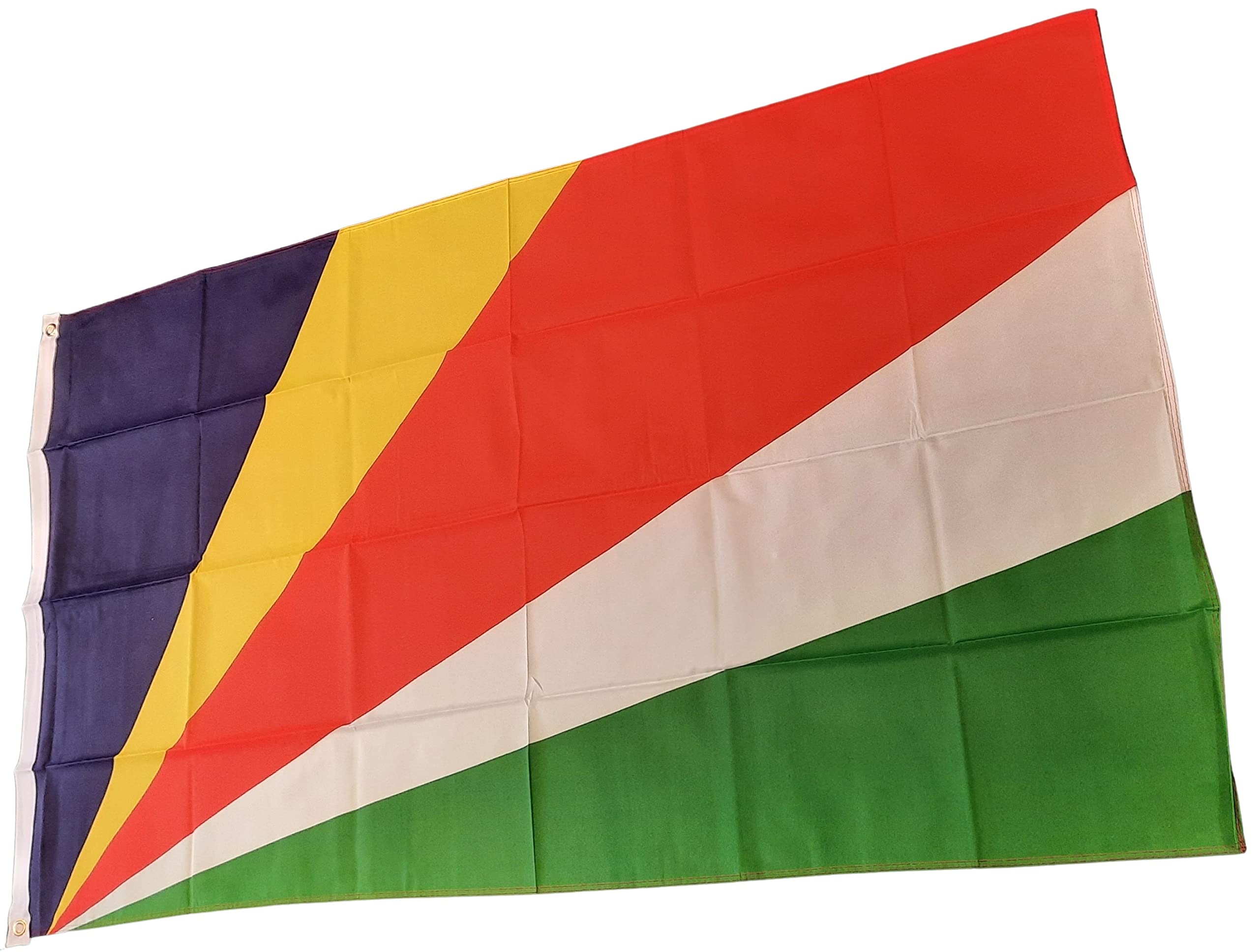 NWFlags Seychelles Flag 5ft x 3ft 75d Premium Polyester Suitable For Flagpoles