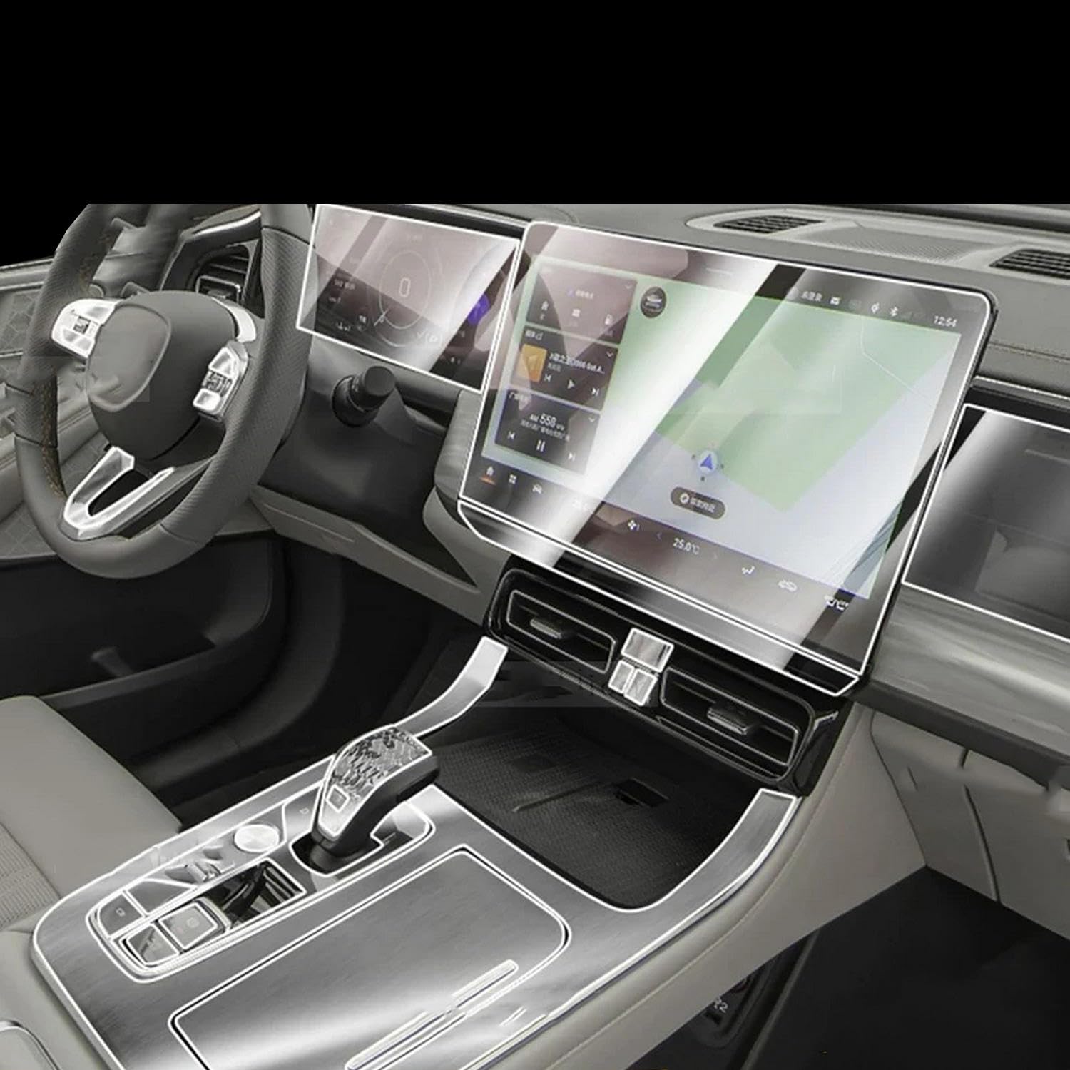 Film de protection intérieur en TPU GAC Trumpchi GS8 2023 2024 anti-rayure