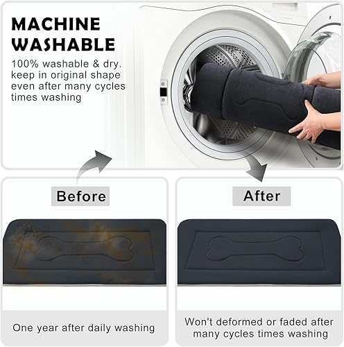 Miniatura 5 de JoicyCo - Cama grande y acolchada de 36.0, 42.0 y 47.0 pulgadas para perro, lavable, con base antideslizante, cama para mascotas, camas para gatos,