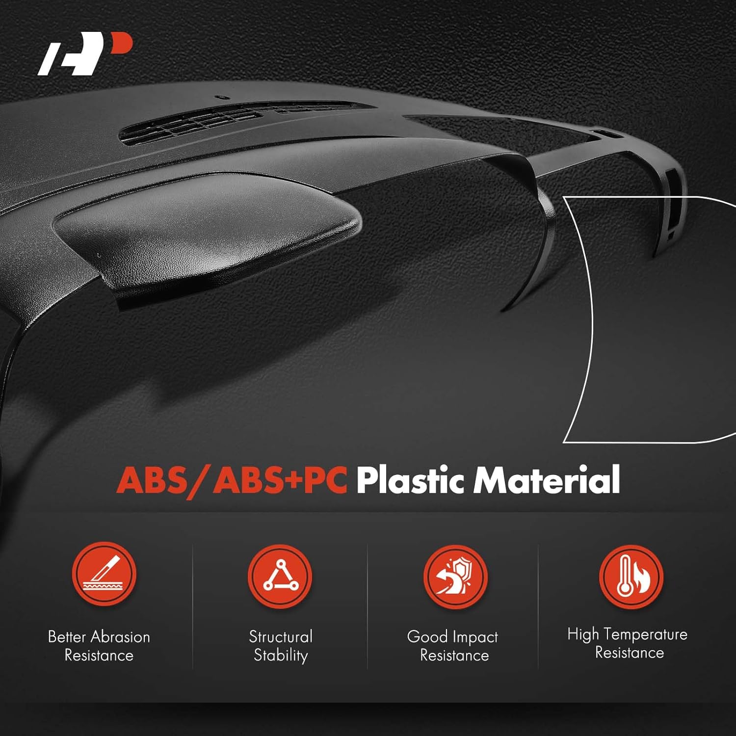 A-Premium Dash Cover Compatible with Chevrolet Silverado 1500, Silverado 2500 3500 HD & GMC Sierra 1500, Sierra 2500 3500 HD, 2007-2013, Black Dashboard Cover W/Glue, Car Pry Tool Kit