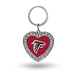 Rico Industries NFL Football Atlanta Falcons Bling Heart Key Chain