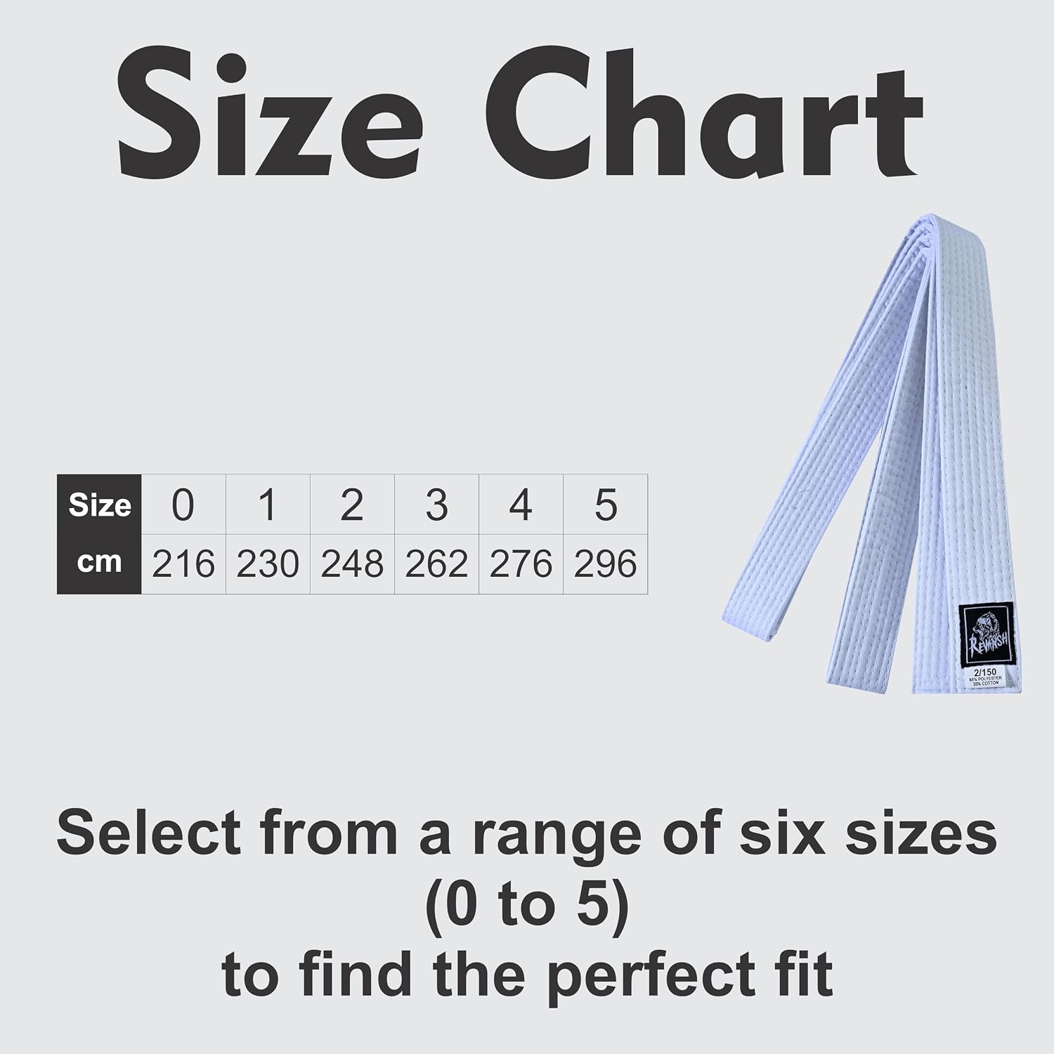 Sports Martial Arts Rank Belt, Cotton Polyester Karate Belt for Kids & Adults, Taekwondo, Judo & Aikido Training