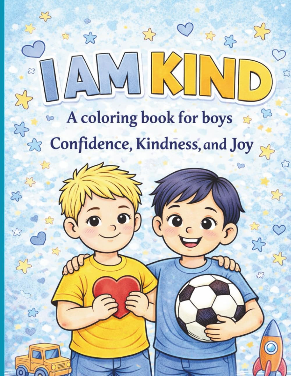 I Am Kind: A Coloring Book for Confidence, Kindness, & Joy: Boys Edition