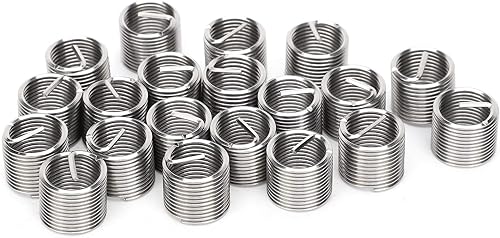 Miniatura 35 de Hilitand 20 piezas de insertos de hilo de alambre de rosca de la manga de rosca de reparación de buje de fijación de tornillo (2.5D)