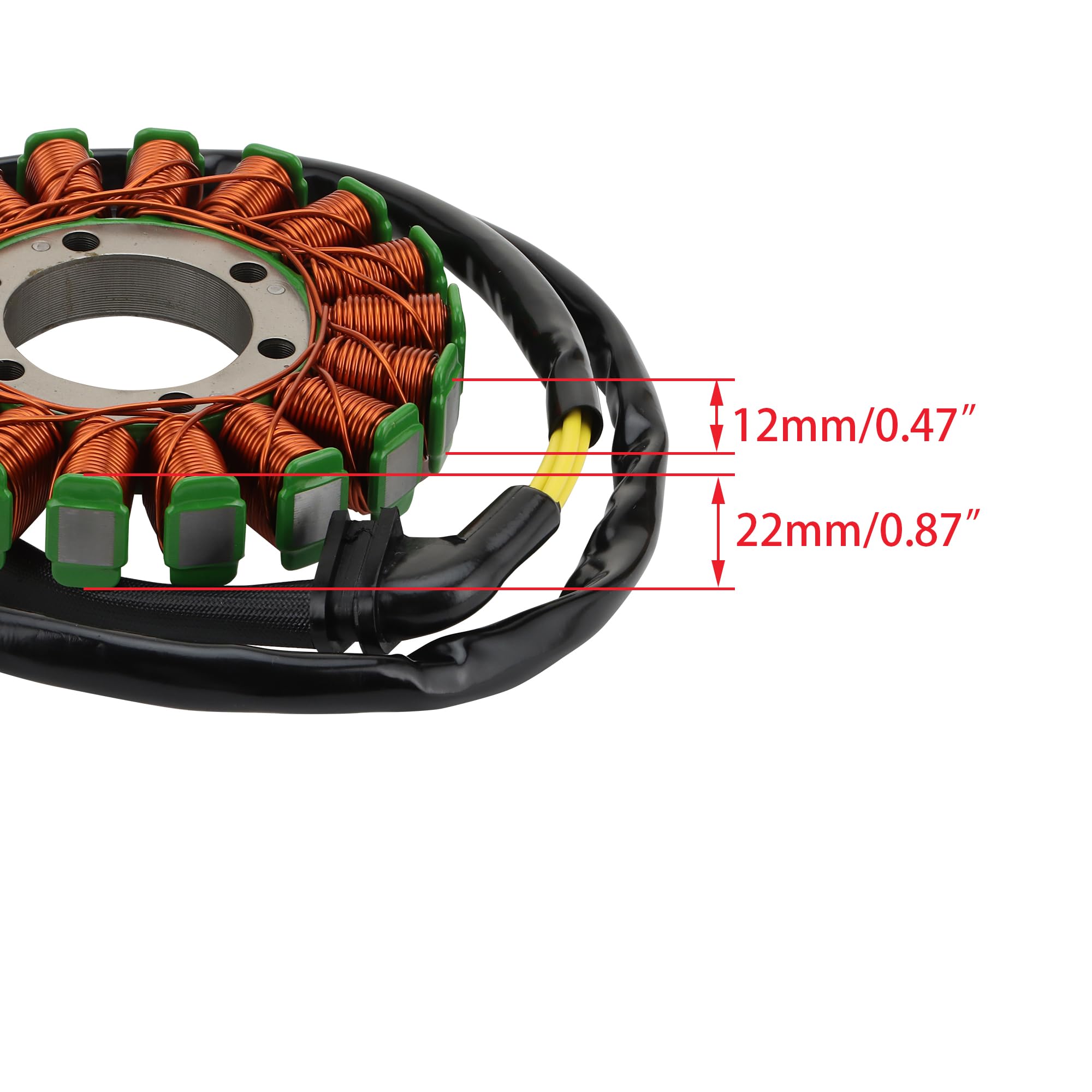 WOOSTAR 18 Bobine 3 Fils Magnéto Stator Remplacement pour 2009-2016 CB1000 CB1000R OEM 31120-MFN-D01 31120-MFM-D61