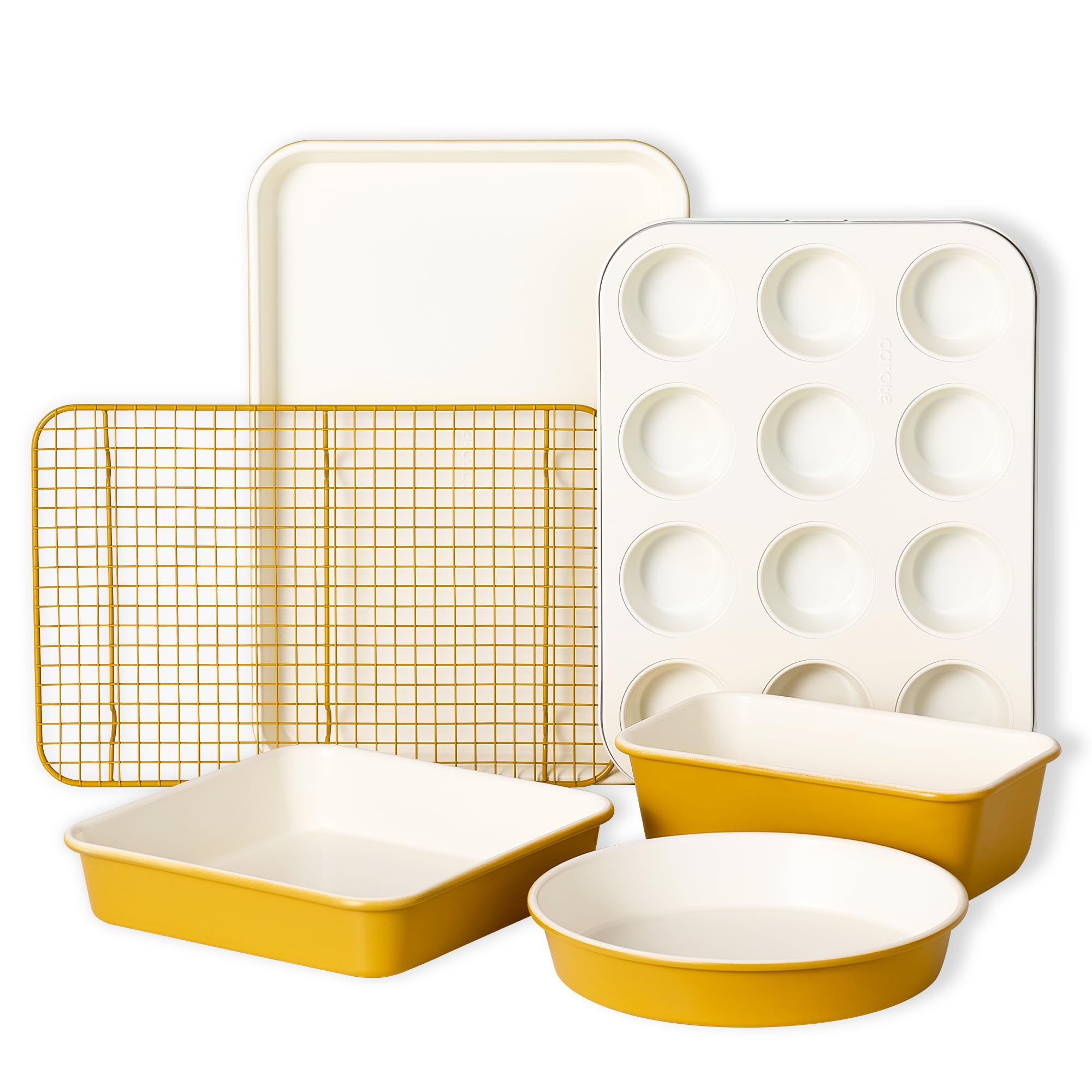 CAROTE 6-Piece Ceramic Baking Pans Set