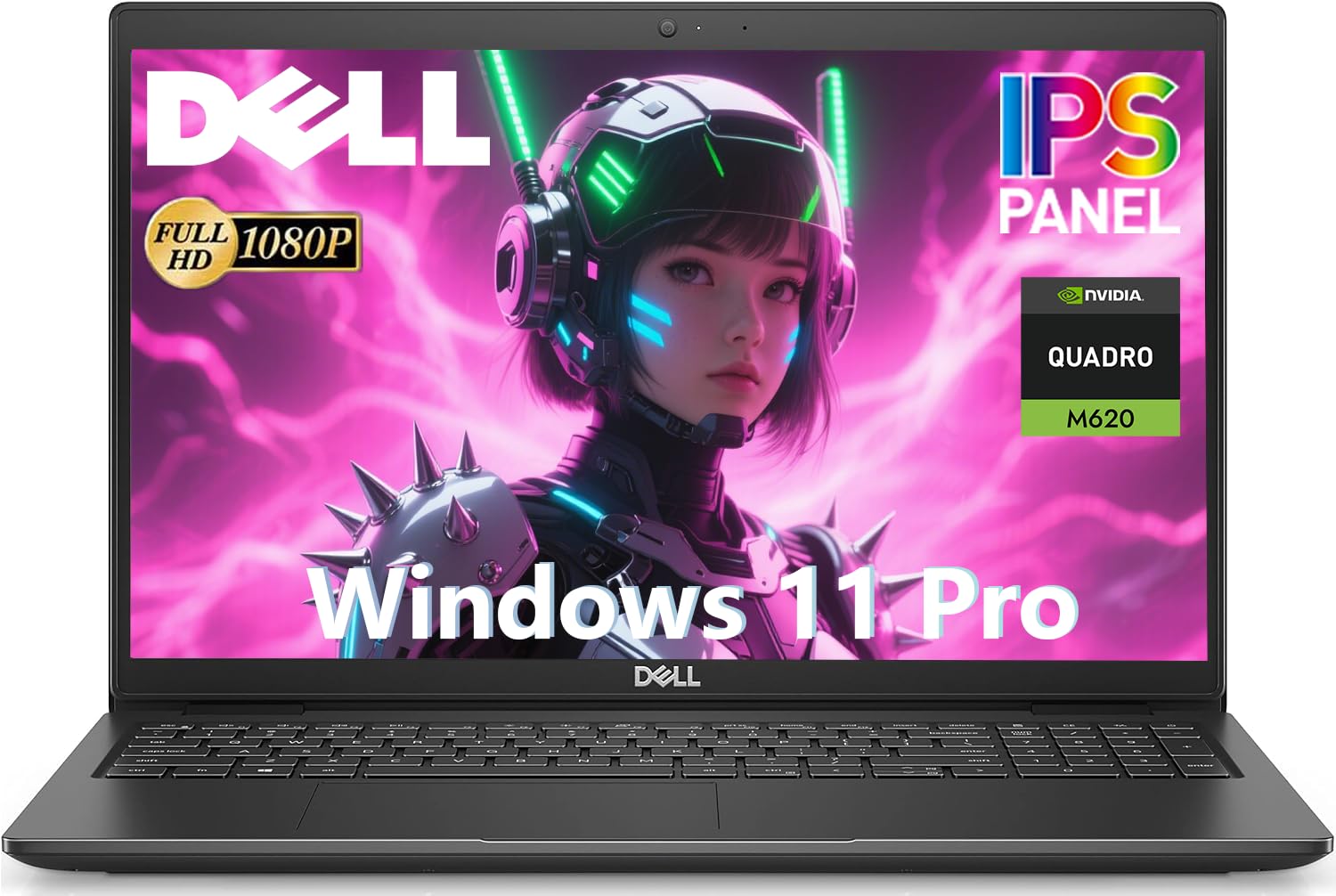 Dell Precision 3520 Ordinateur Portable 15,6" FHD Intel Core i7-6820HQ 8 Go RAM SSD 256 Go Nvidia Quadro M620 Windows 11 Pro Reconditionné