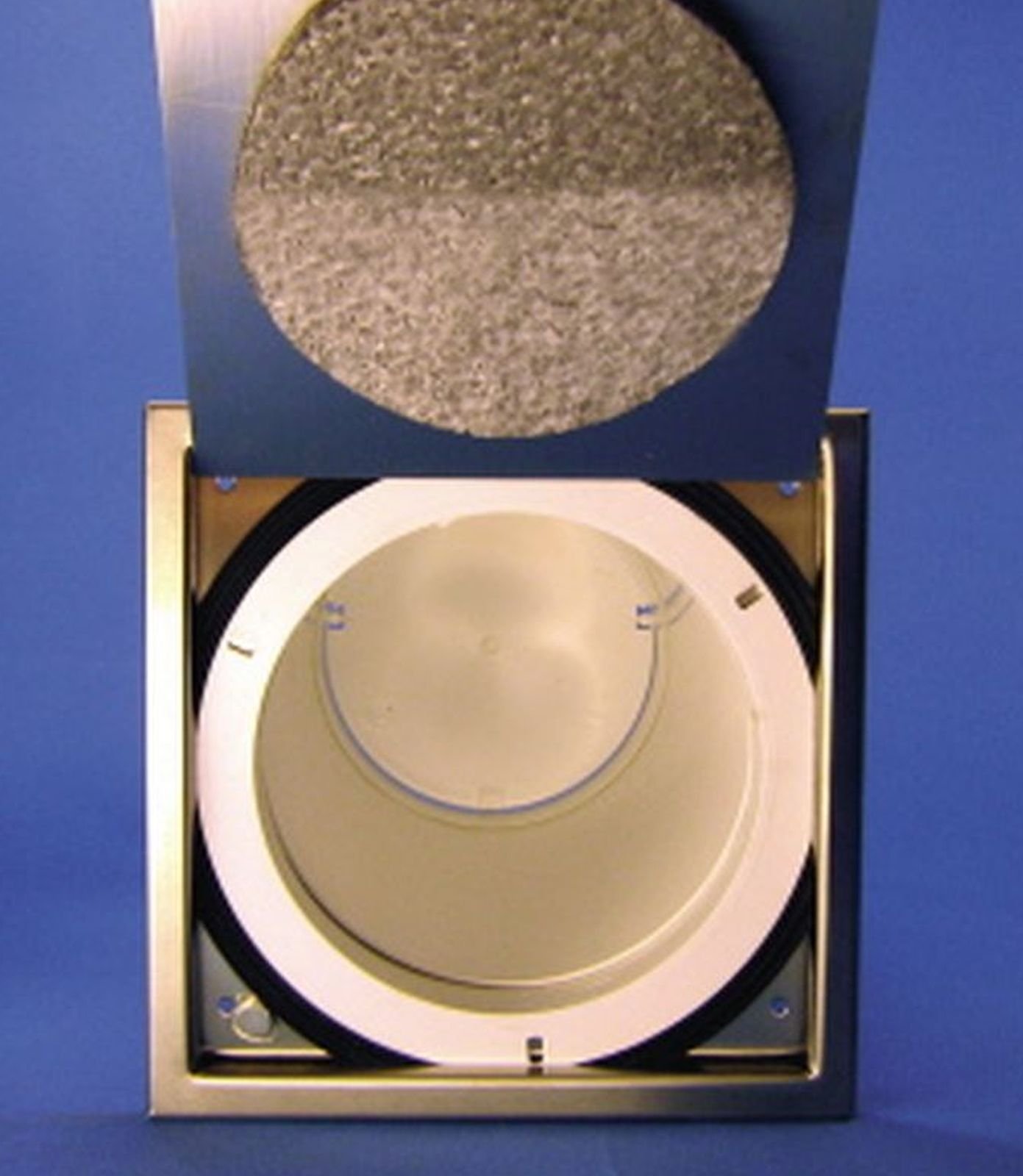 Energiespar Edelstahl Mauerkasten Ø 150 mm teleskopierbar Rückstauklappe Abluft *551644