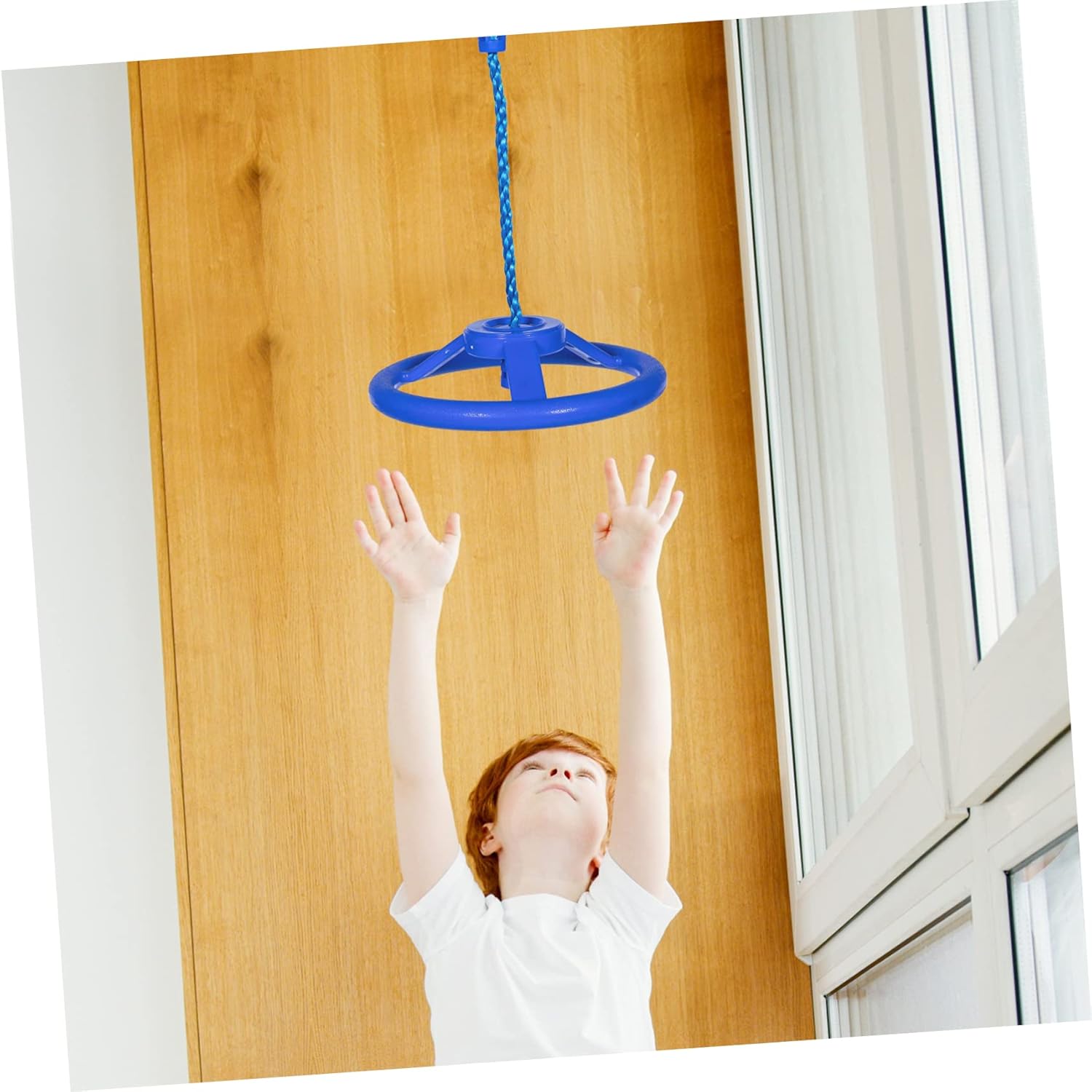 Ninja Wheel Heavy Duty Swing Set Outdoor Toddler Swing Ring Accessories Training Equipment Sets for Backyard Toddler Outdoor Toys Training Ring for Children Fitness