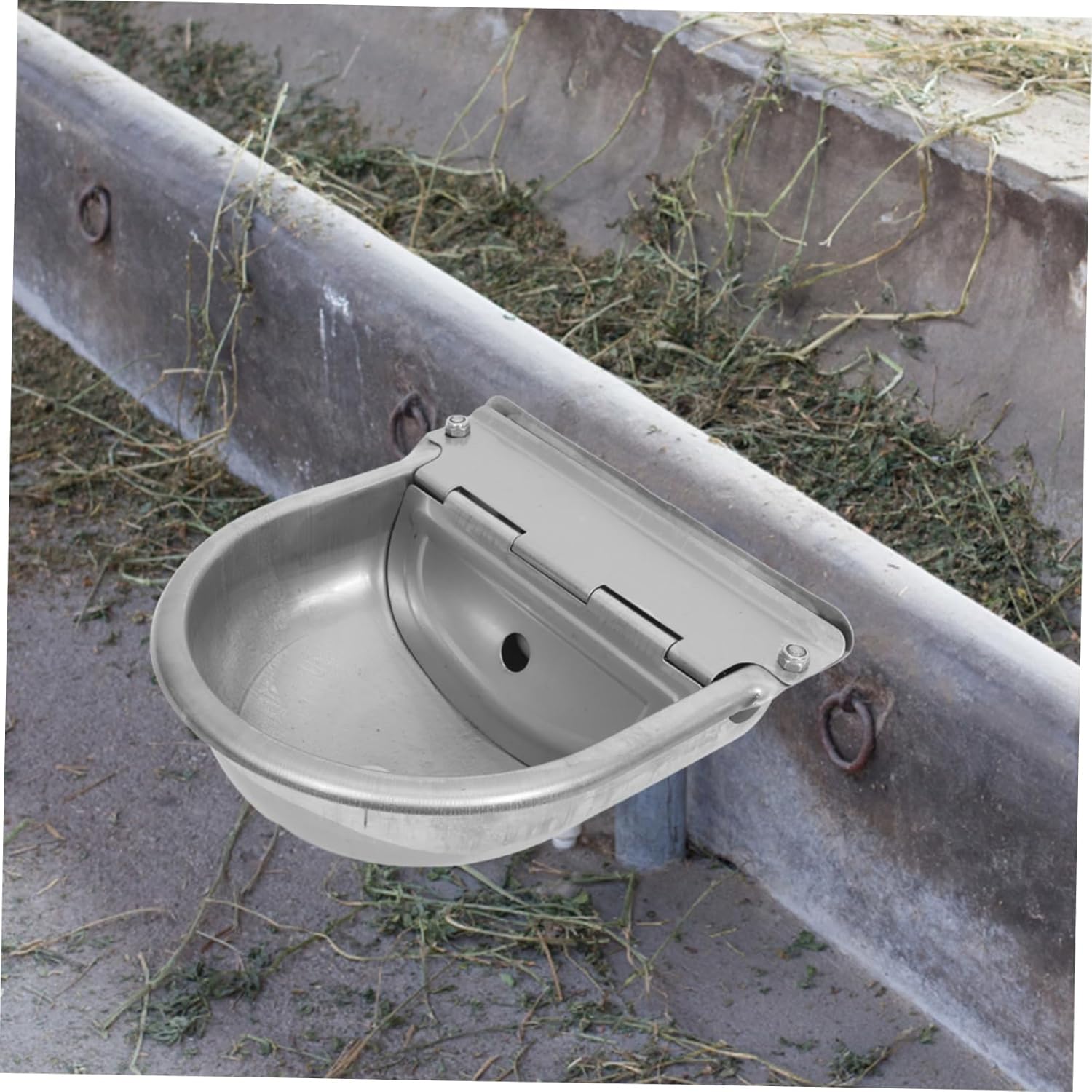 Toyvian Automatic Water Bowl Stainless Steel Livestock Water Dispenser Horse Cow Sheep Waterer Easy Clean