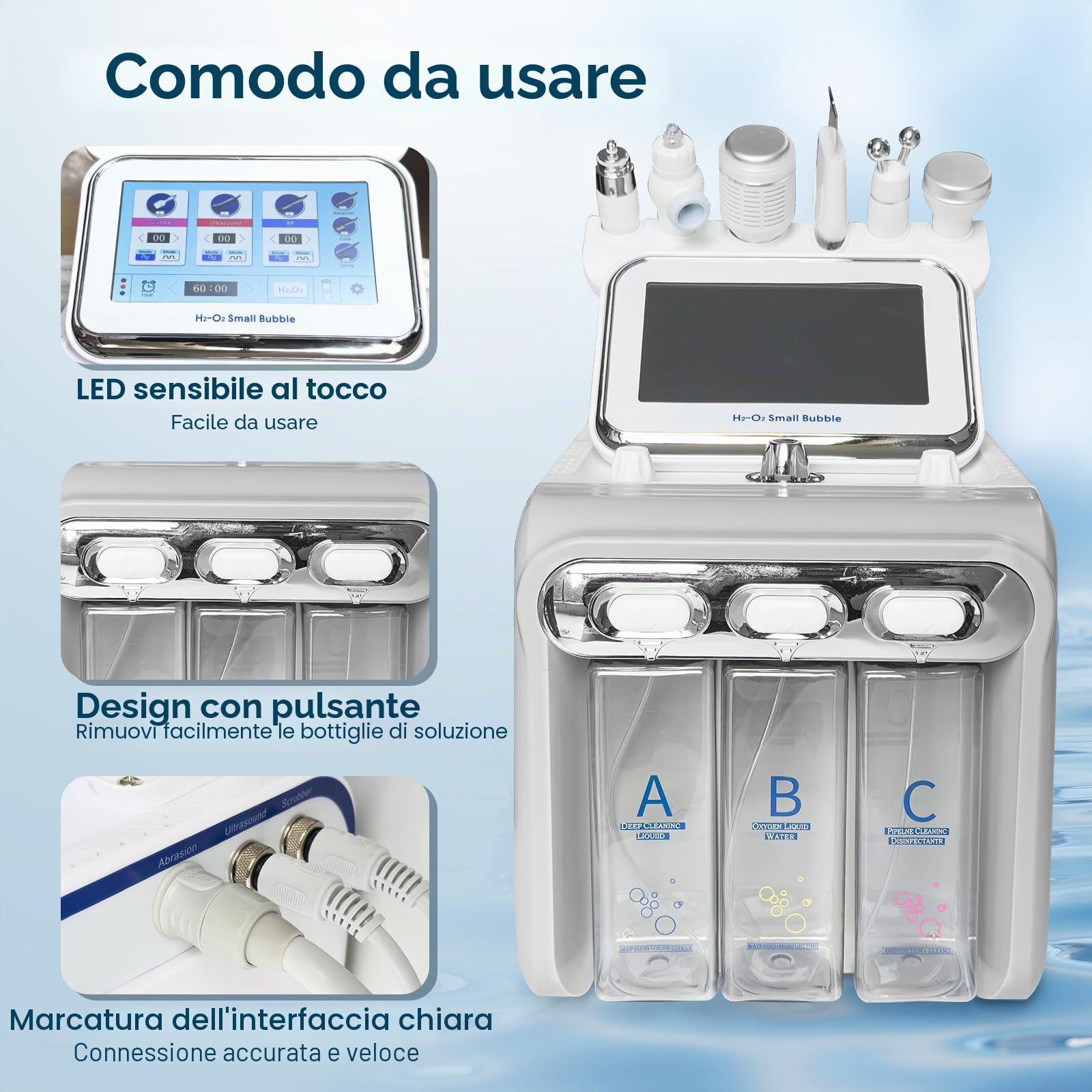 Hydrogen Oxygen Skin Care Machine idrofacciale