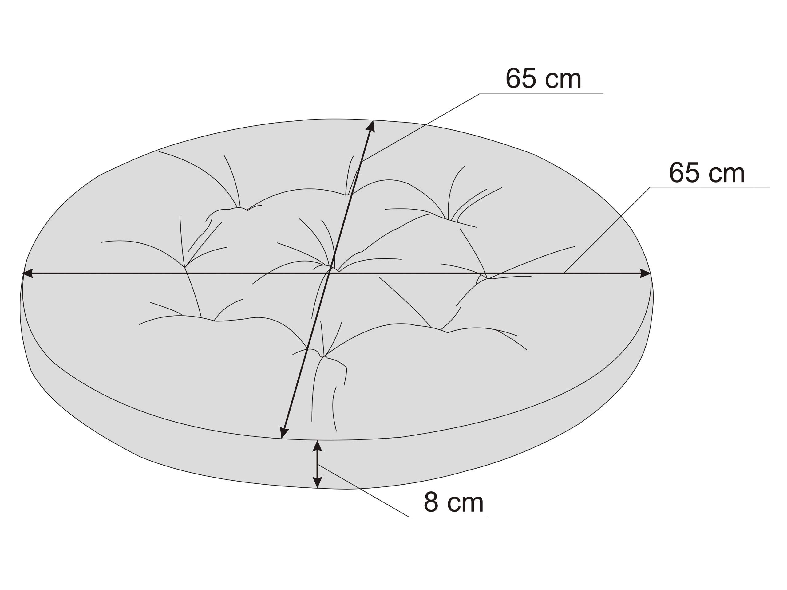 PillowPrim Schaukelkissen Kissen für Hängeschaukel von typ Storchennest, Schaukelauflagen Schaukelpolster Schaukelkissen Hängeschaukel Hängenest Ruhe Freizeit Anthrazit 65x65 cm