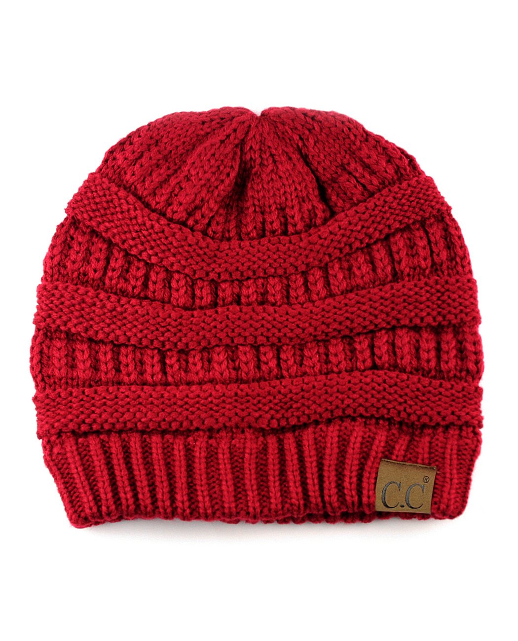 C.C Trendy Warm Chunky Soft Stretch Cable Knit Beanie Skully, Winter Mint, One Size — view 46