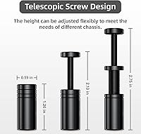 Vista 2 de Soporte de GPU, soporte de hundimiento de GPU de 3.20-7.00 cm con lámina antideslizante, soporte de GPU para prevenir el hundimiento de la tarjeta