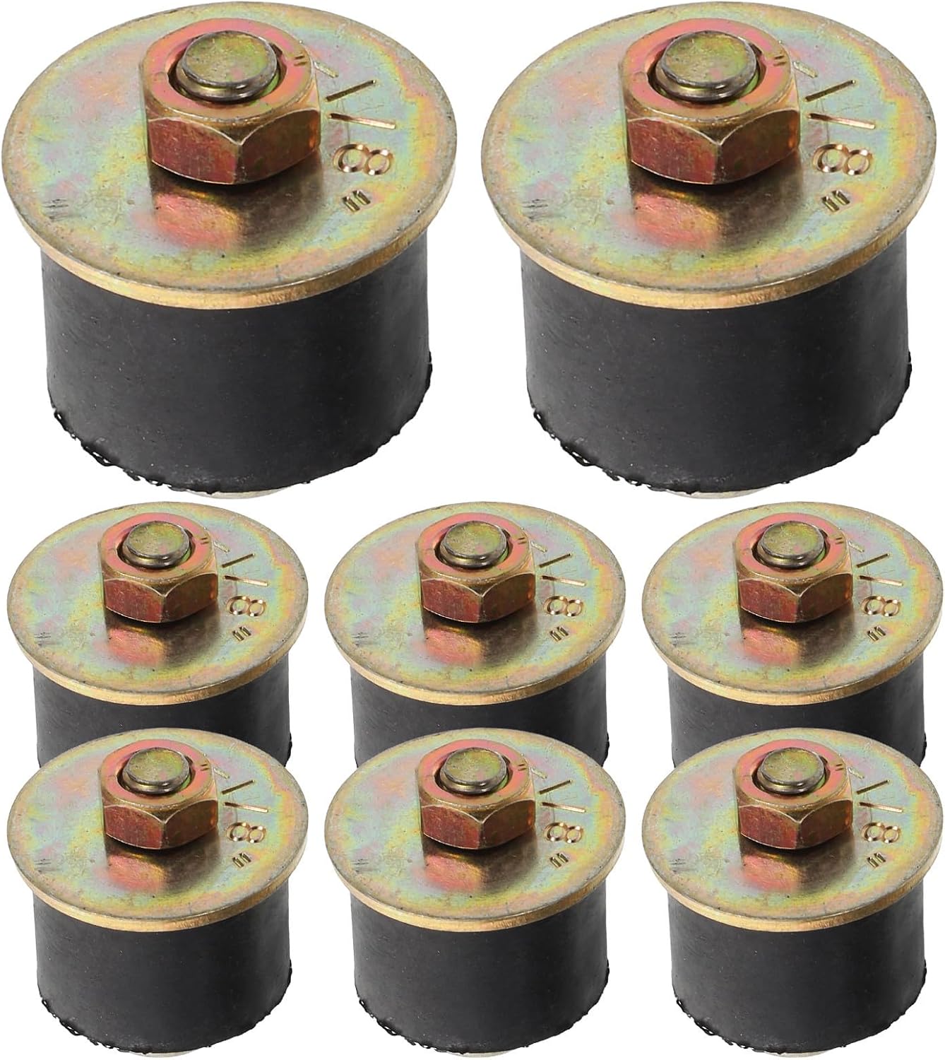 8pcs Rubber Expansion Plug for Automotive Pipelines Efficient Oil Filler Bung with Exceptional Sealing Quick Installation Multi-Industry Use for Car and Industrial Equipment