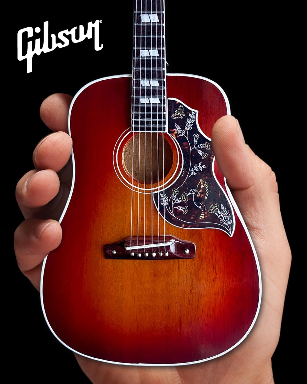 Acoustic Guitar Miniature Model - Heritage Cherry Sunburst Miniature Guitar Replica Collectible