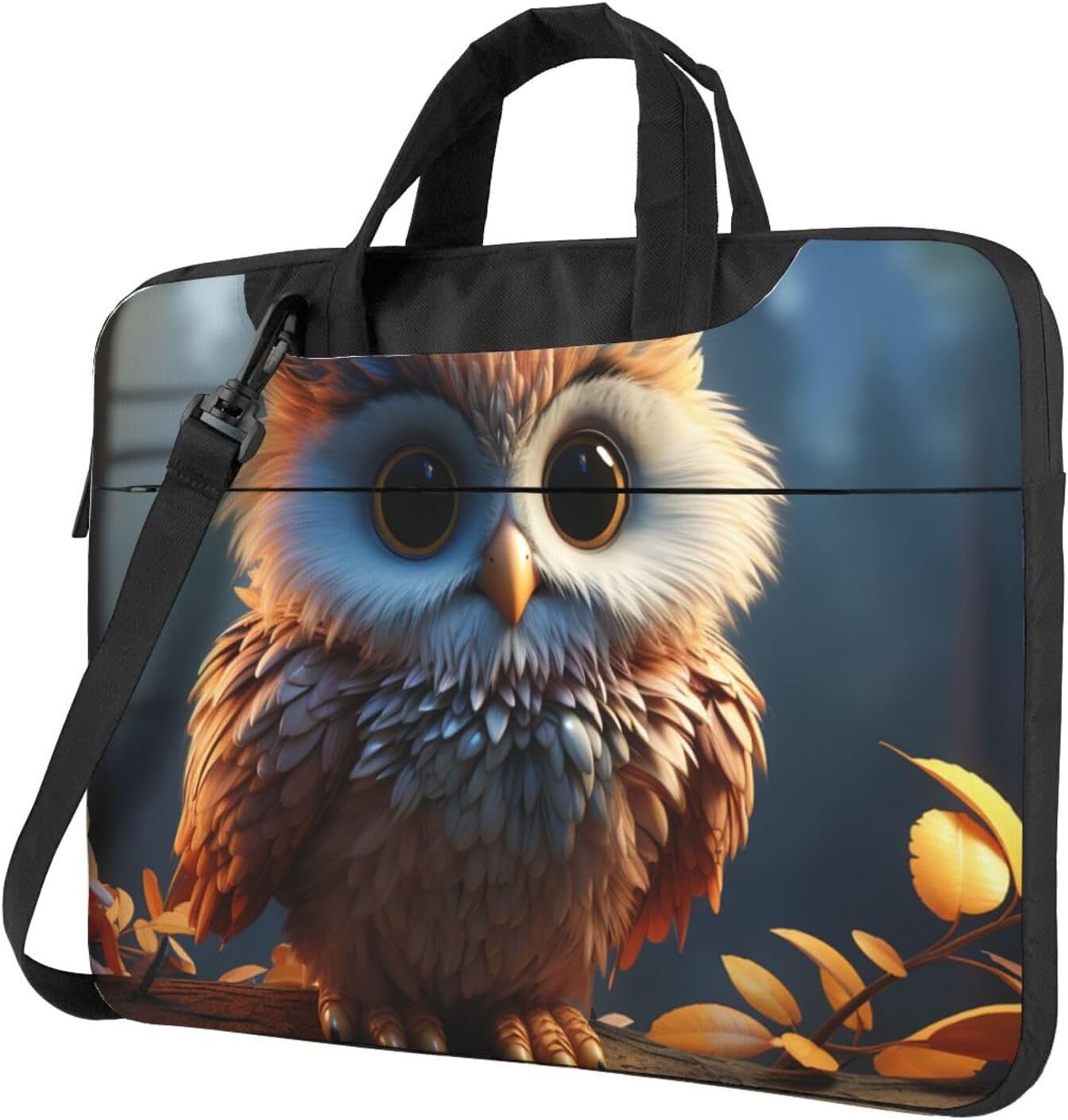 Laptop Bag Cute owl Messenger Shoulder Bag for Laptop or Tablet Carrying Case