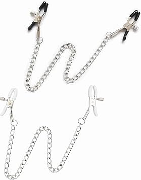 2 PCS Adjustable Body Chain Stainless Steel, Body Clamps with Chain Necklace, Jewelry Clips Non Piercing for Women