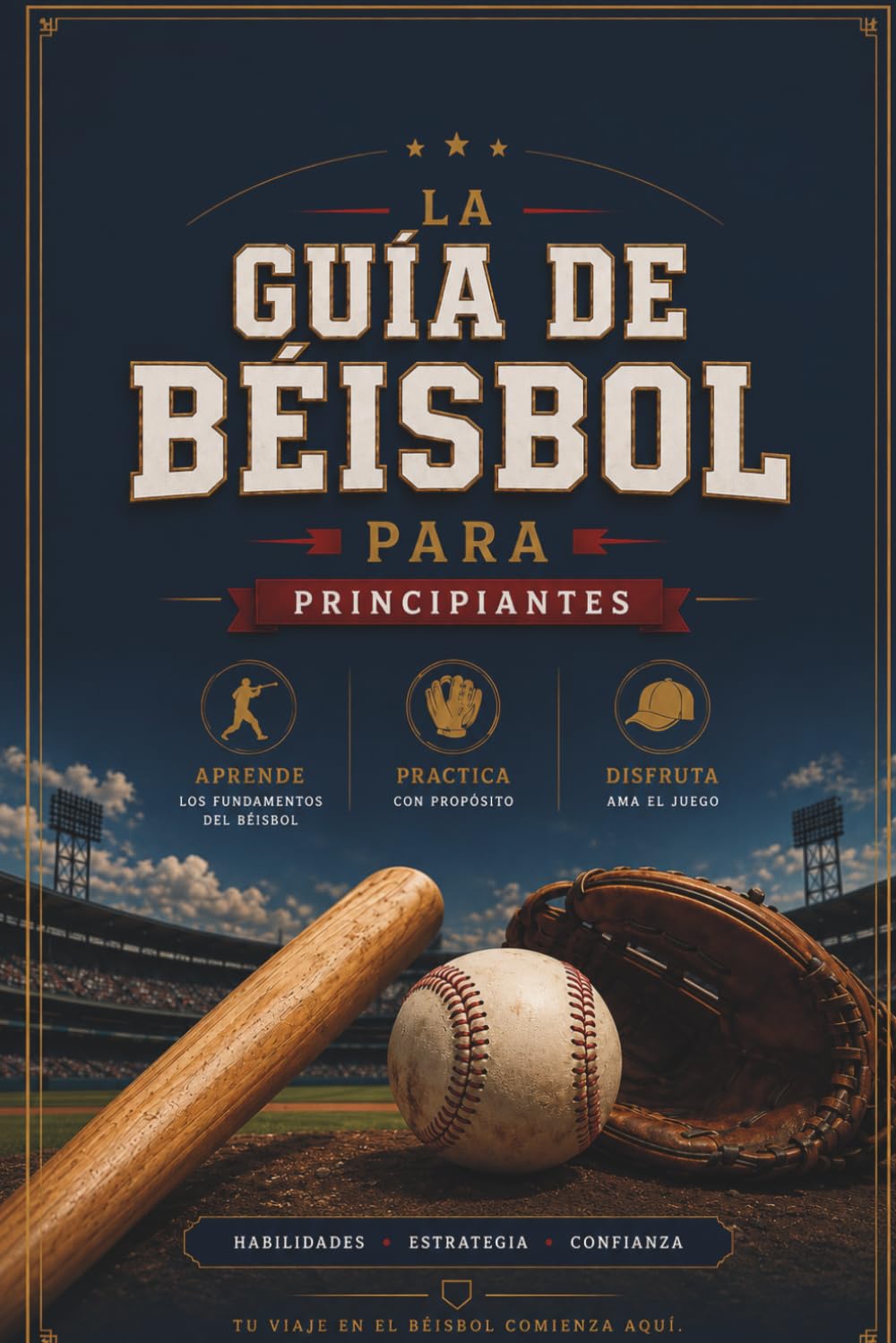 Guia de béisbol para principiantes: Guía básica para principiantes: Reglas, estrategia y fundamentos del juego.
