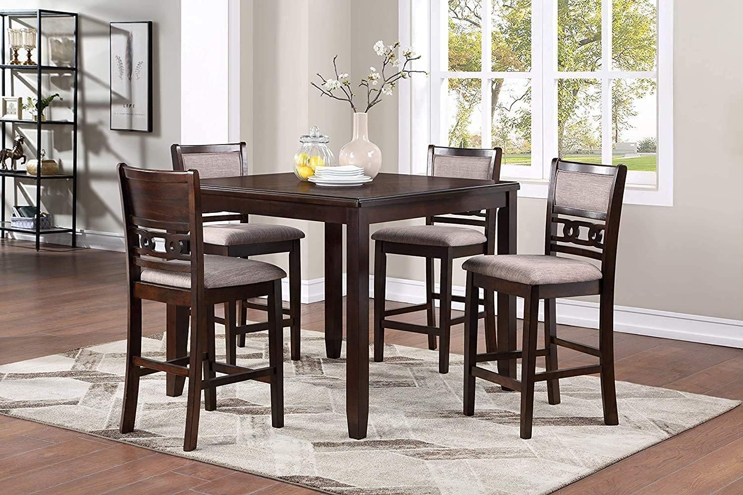 New Classic Furniture Gia 5Piece Round Counter Height