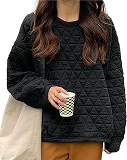 【1/2style】キルティングトレーナー レディース 裏起毛 あたたかい 防寒 シンプル 無地 プルオーバー 春秋冬