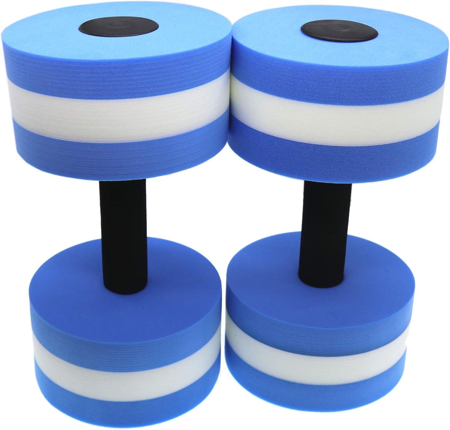 Water Aerobic Exercise Foam Dumbbell Pool Resistance,Water Aqua Fitness Barbells Hand Bar Exercises Equipment for Weight Loss (Set of 2)