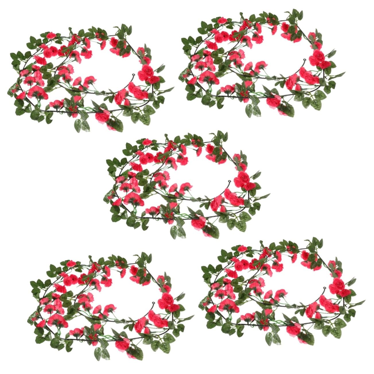 Gatuida 5stücke Künstliche Girlande Mit Köpfen Dekoration Für Hochzeiten Und Partys Lebensechte Simulation Blumenranke Für Fotorequisiten Und Kreative -projekte