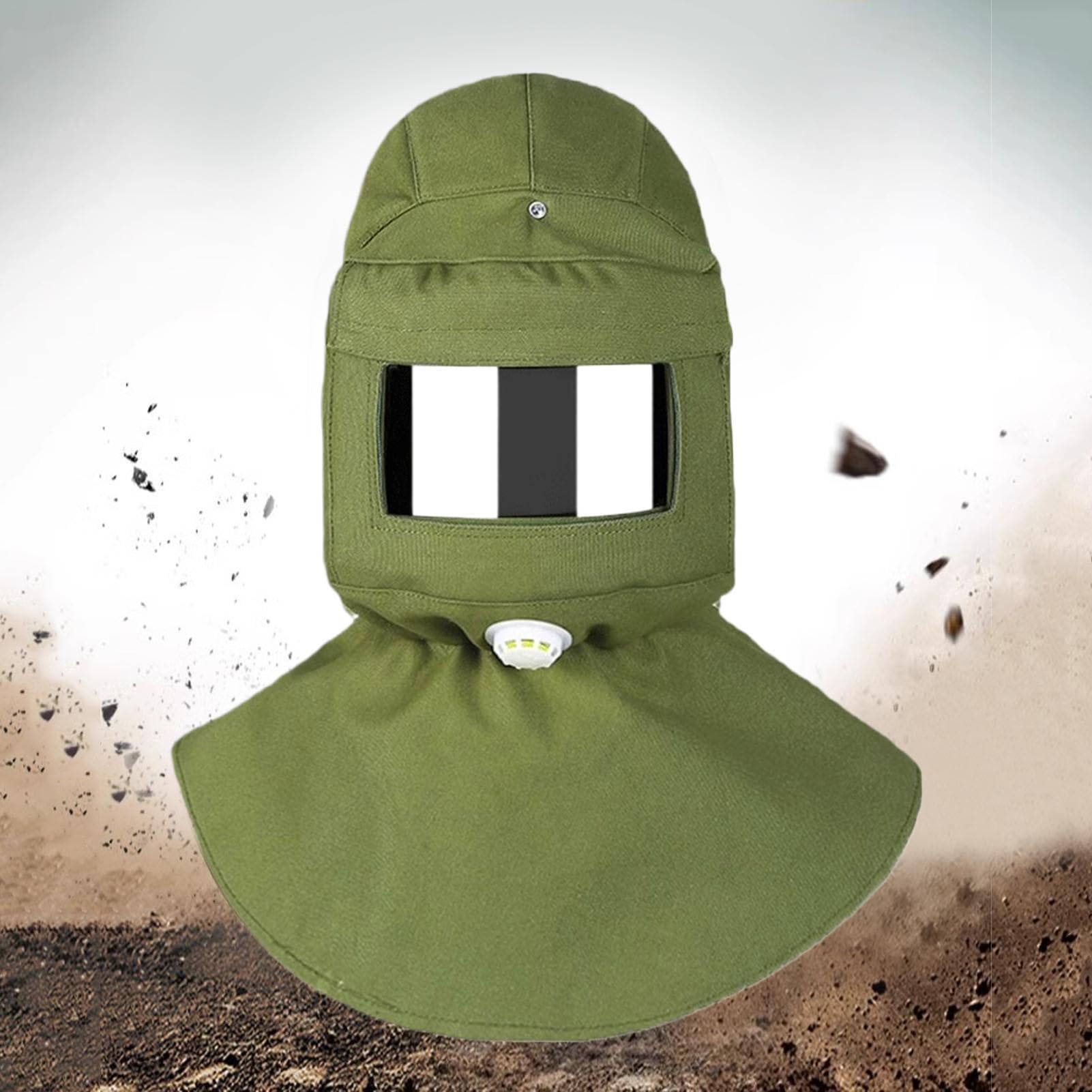 Maschera Visiera Antipolvere Copertura Antiappannamento Anti Cenere | Maschera Integrale Sicura Anti Cenere Vulcanica Per Avventura Spot Fuoco Outdoor Sopravvivenza Barriera Per Pelle E