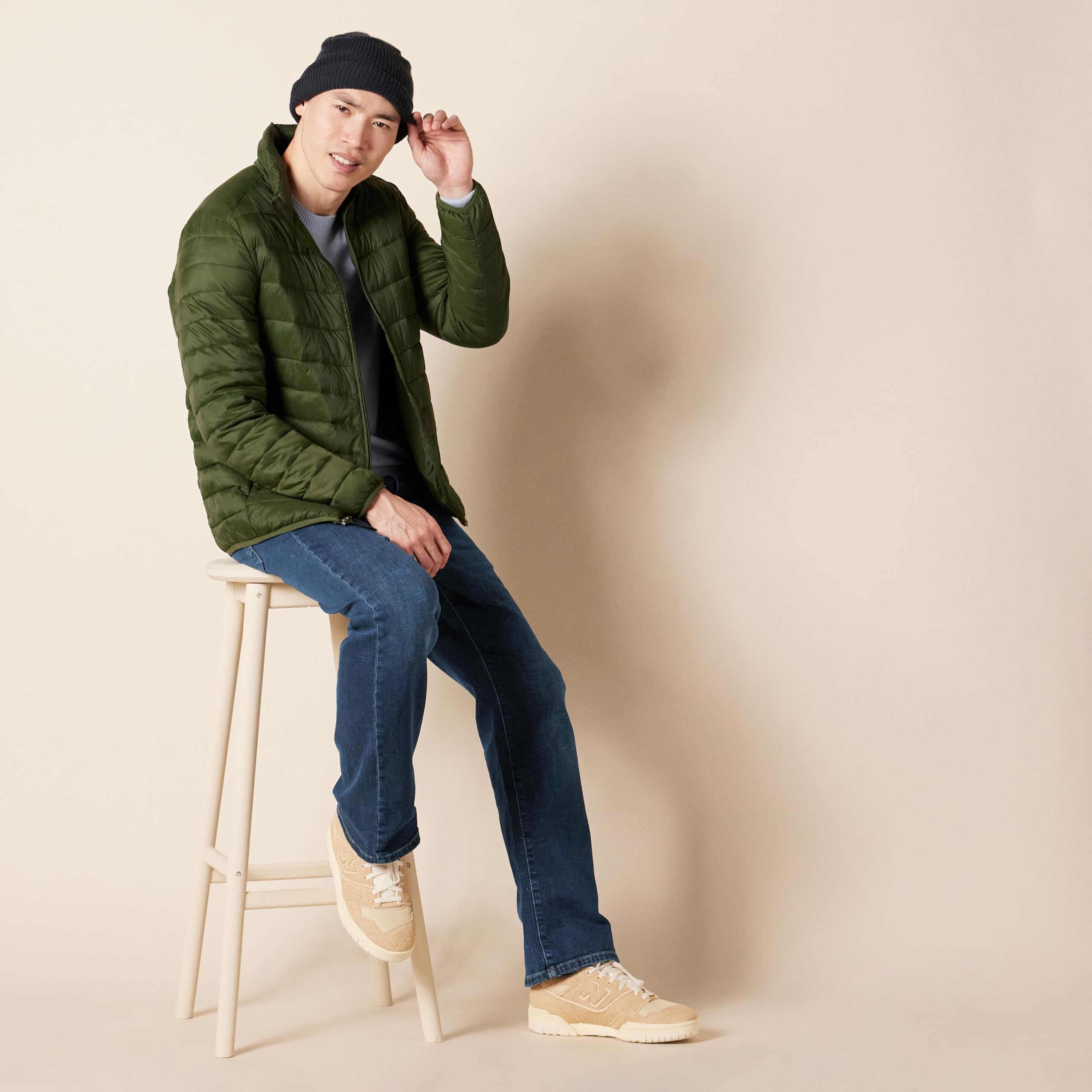 Amazon Essentials Jeans dritti con taglio bootcut - colori fuori produzione Uomo