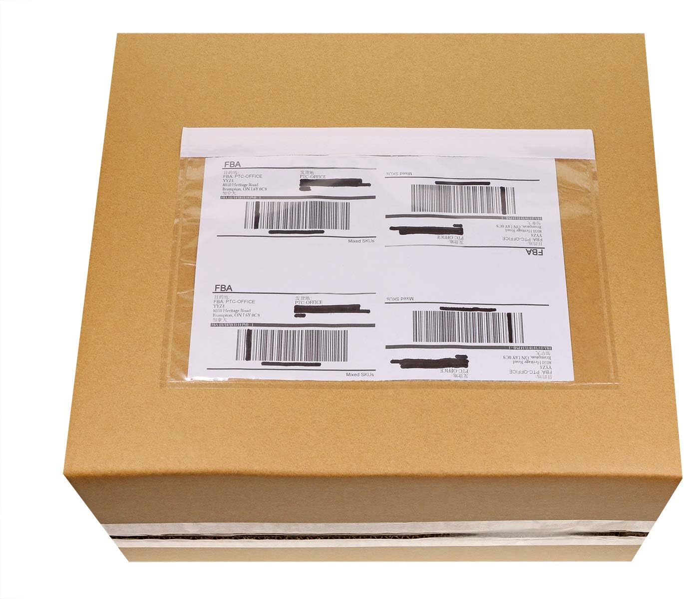 Tupalizy Clear Shipping Mailing Label Envelopes Pouches Top Loading Packing  List Adhesives Label Sleeves for Business Invoice Boxes Poly Mailers Bags  ...