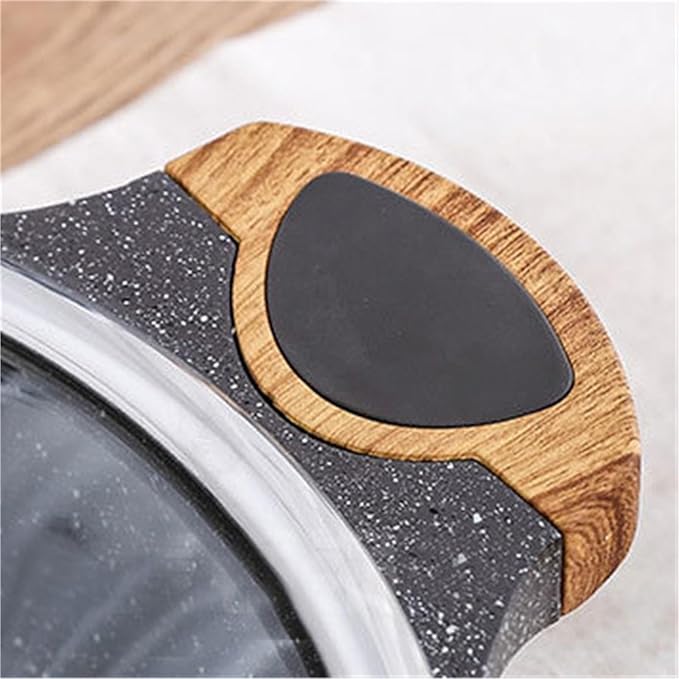 Olla para Fondue China QUQUQ 28cm con División, Negra miniatura 3