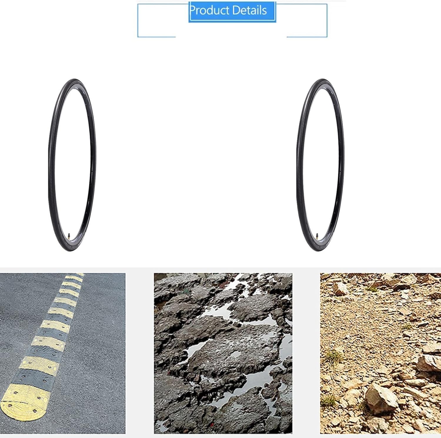 ロードバイクタイヤ700x23/25 / 28cインナーチューブ付き低抵抗サイクリングアクセサリー、2パック (Size : 700