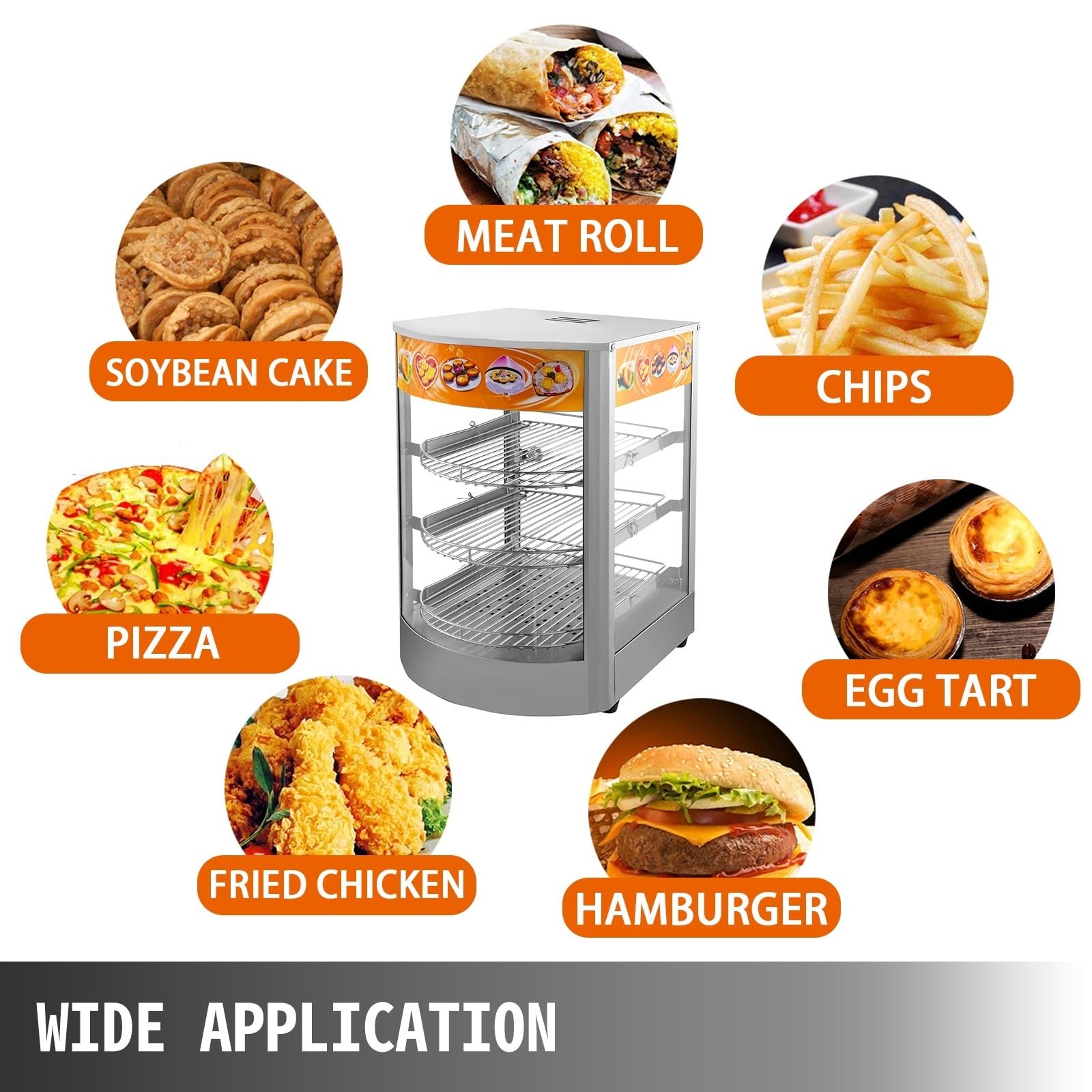 Scaldavivande da appoggio Temperatura regolabile Pizza Pasticceria Scalda hamburger Elettrodomestico cucina Ristoranti commerciali Per principianti - Fai da te(5-Tier)