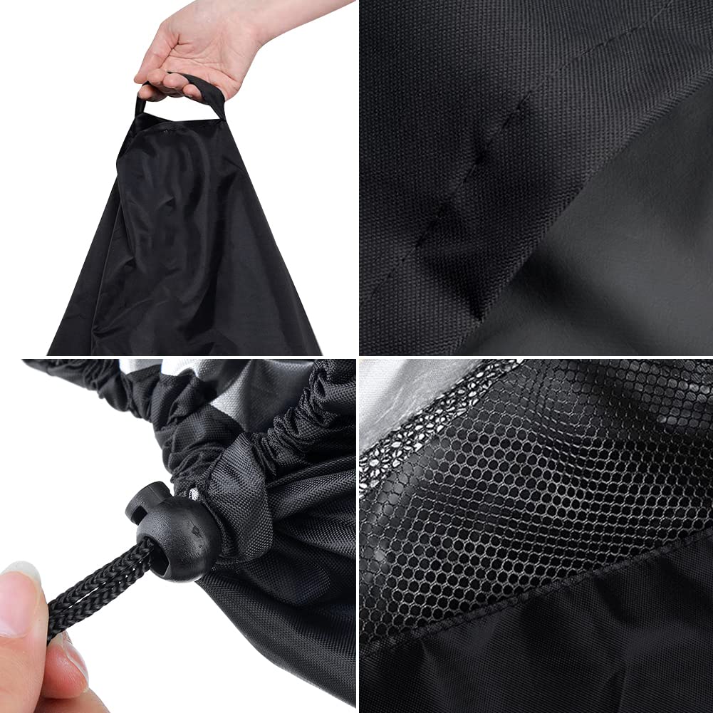 Cubierta para Robot Limpiafondos Dolphin, Caddy Funda para Robot Limpiador de Piscinas Dolphin, Robot Limpiafondos con Bolsillos Cordón Tiras Reflectantes, Parasol Impermeable A Prueba